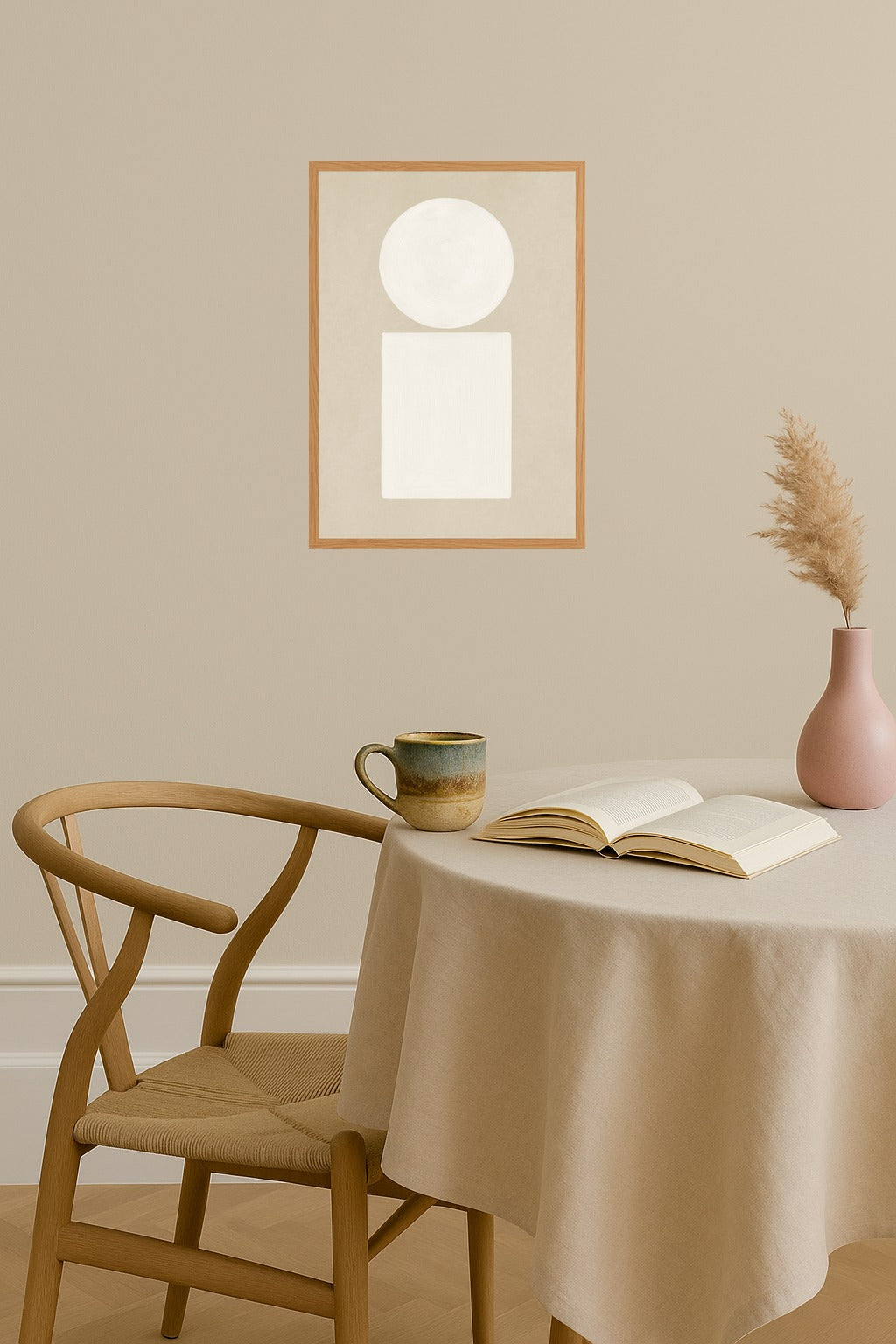 Poster mockup - Single poster in Nordic interior