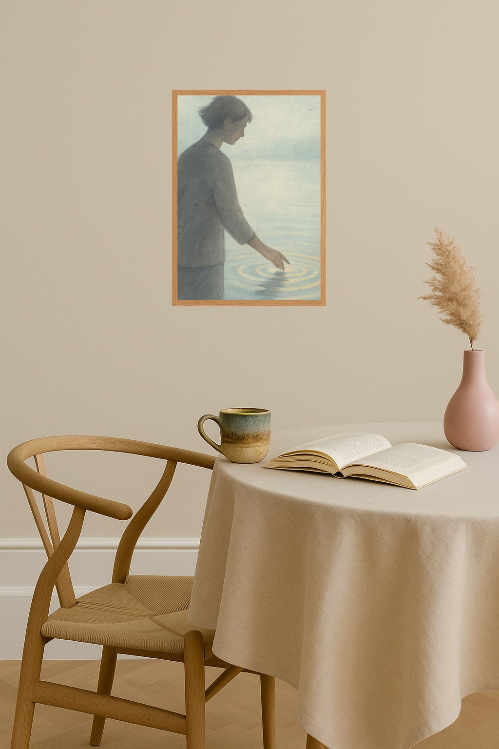 Poster mockup - Single poster in Nordic interior