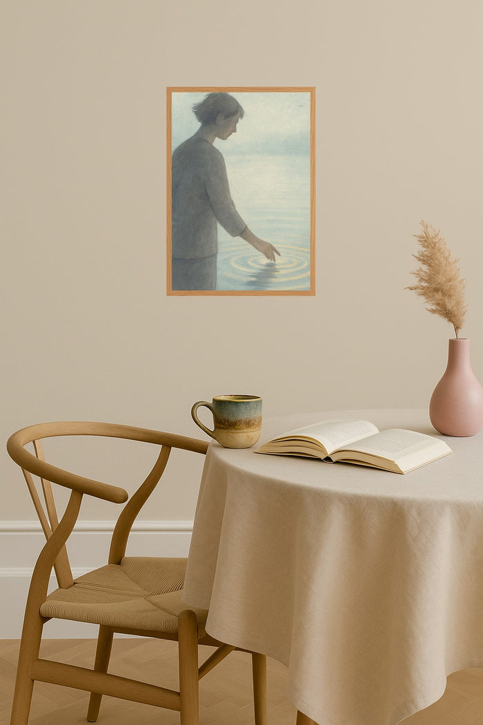 Poster mockup - Single poster in Nordic interior