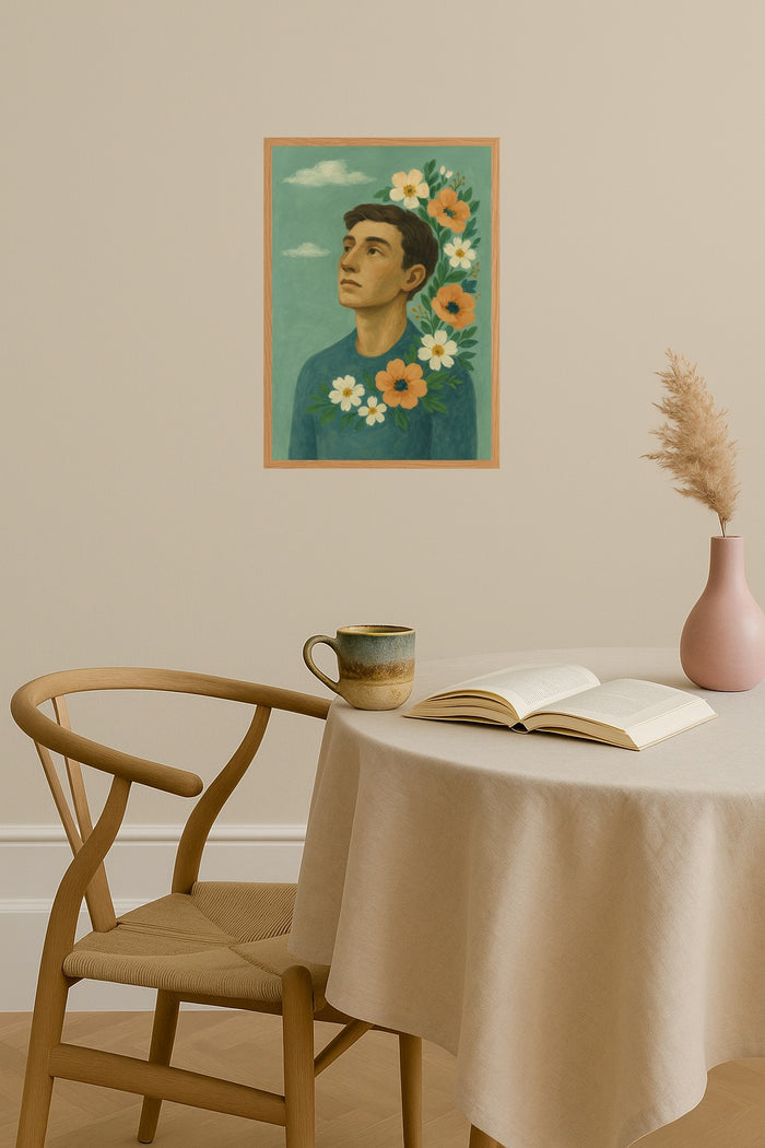 Poster mockup - Single poster in Nordic interior