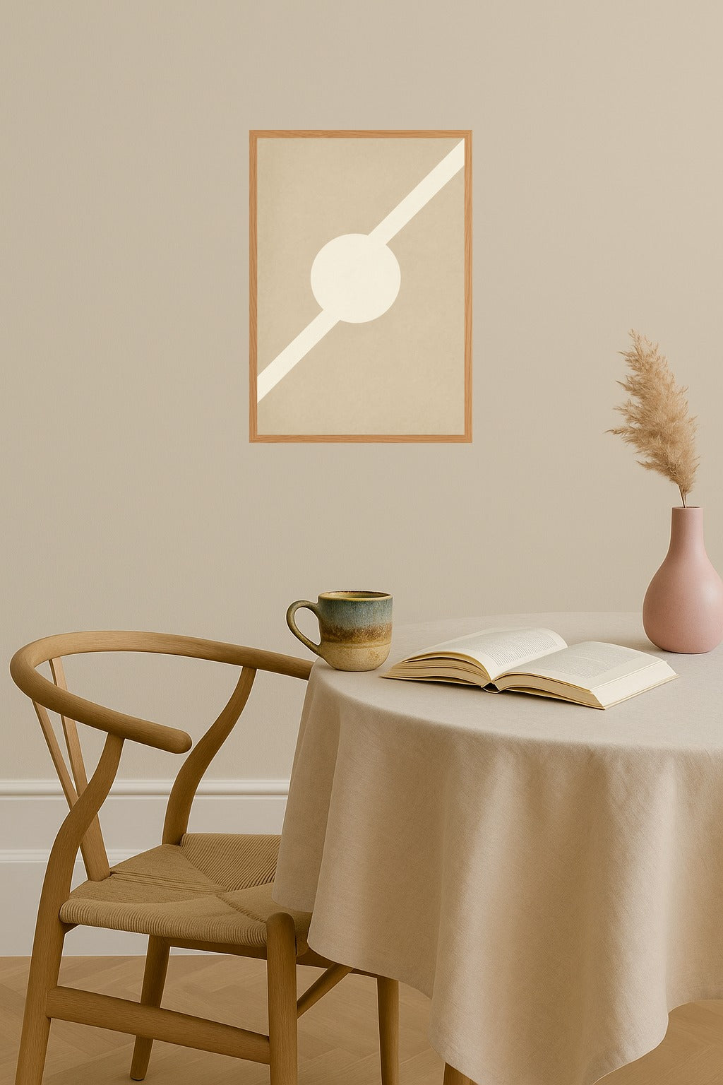 Poster mockup - Single poster in Nordic interior