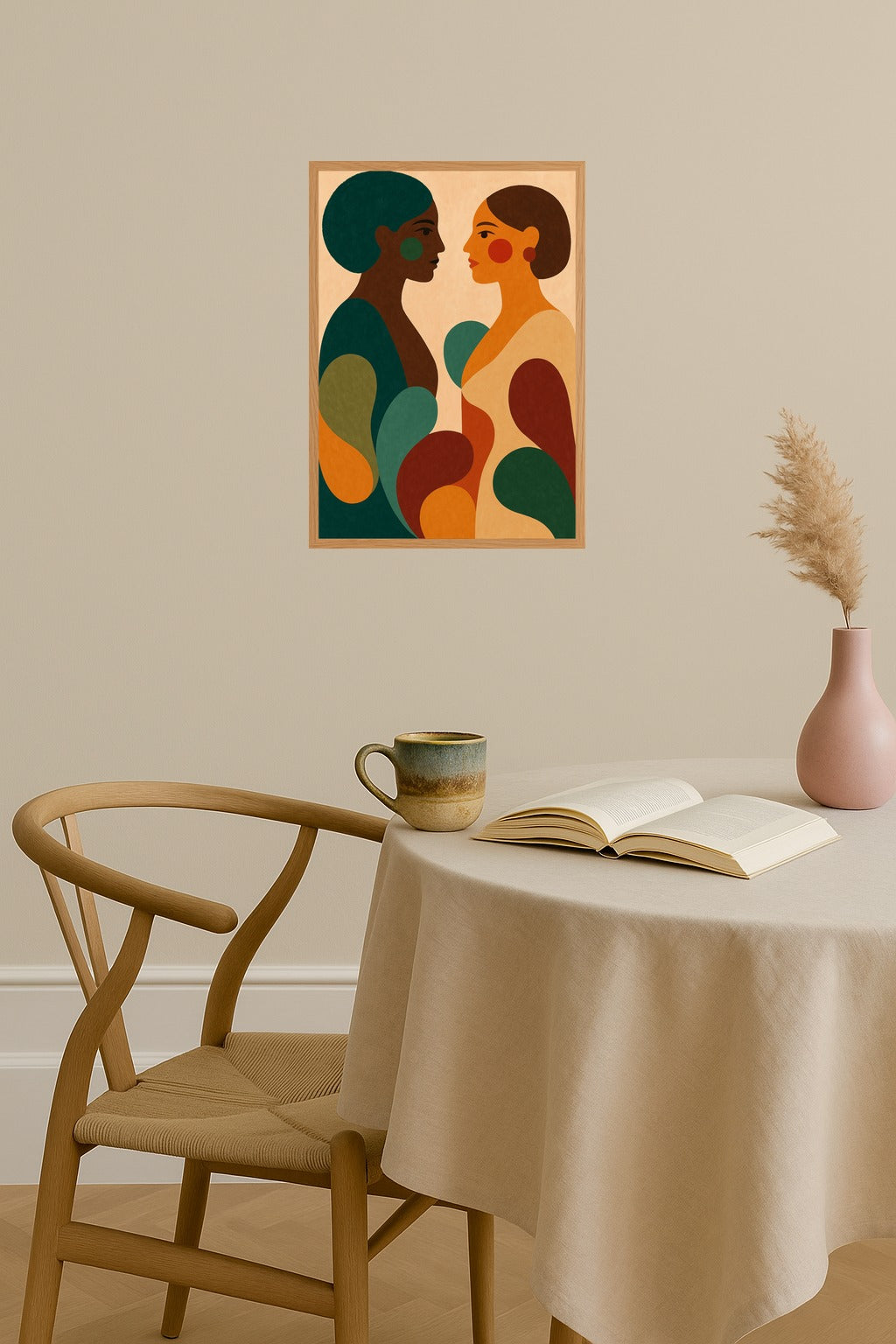 Poster mockup - Single poster in Nordic interior