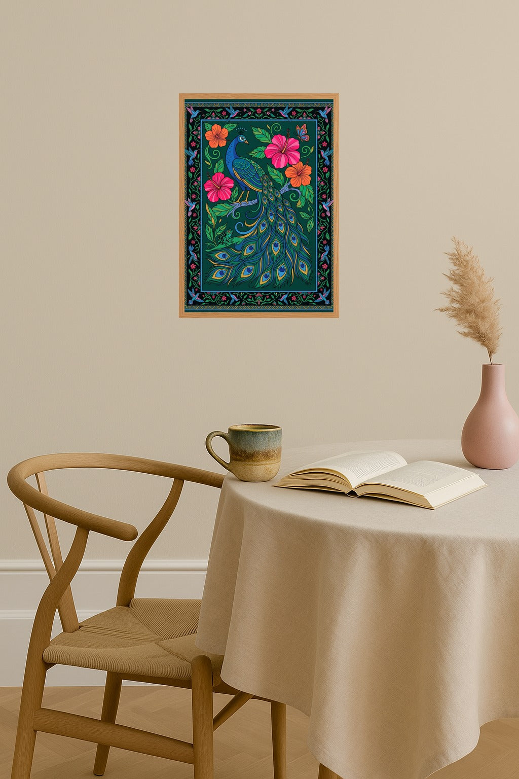 Poster mockup - Single poster in Nordic interior