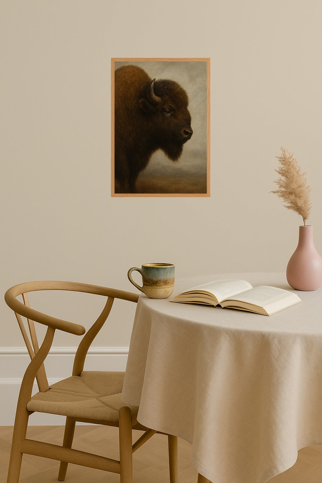Poster mockup - Single poster in Nordic interior