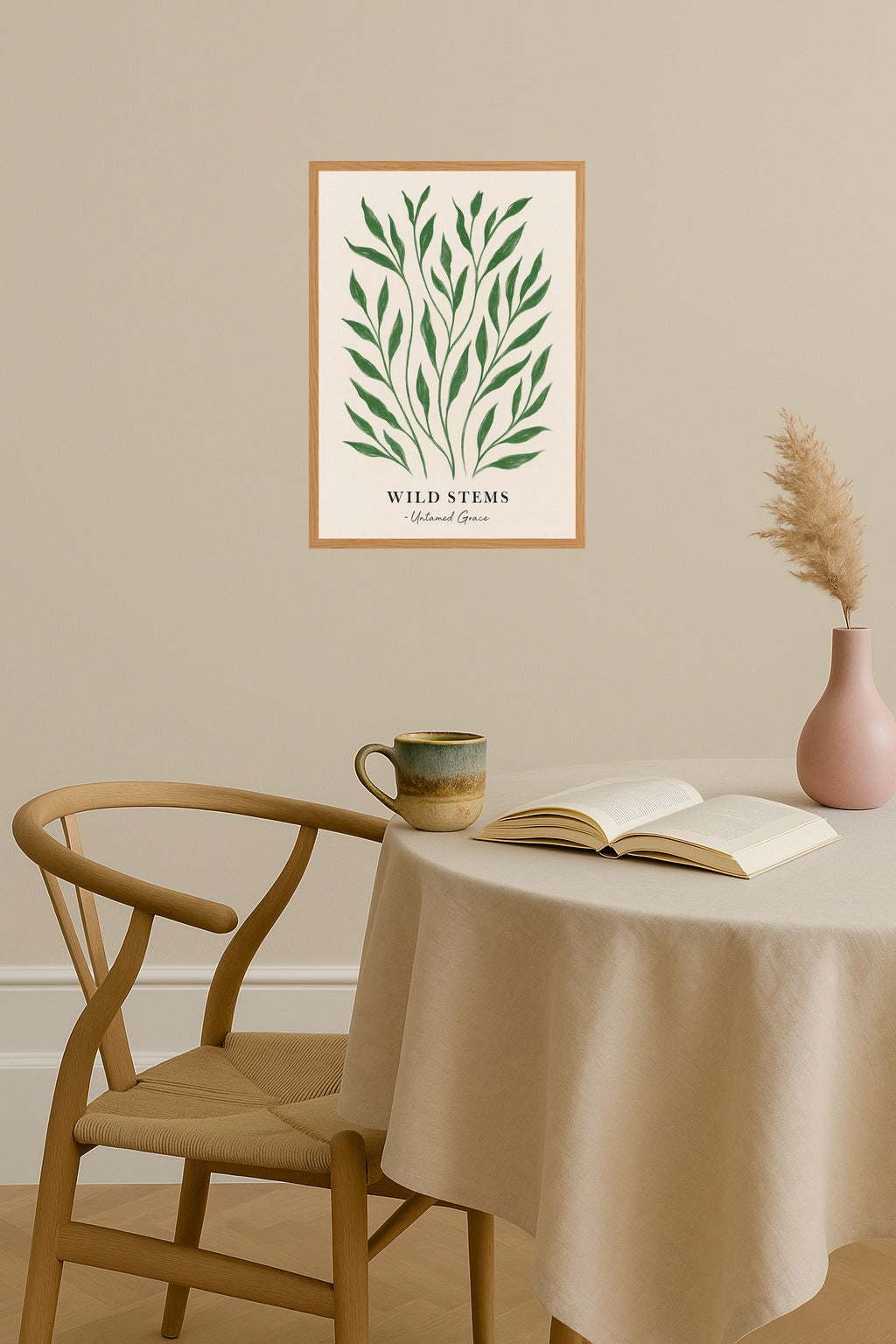 Poster mockup - Single poster in Nordic interior