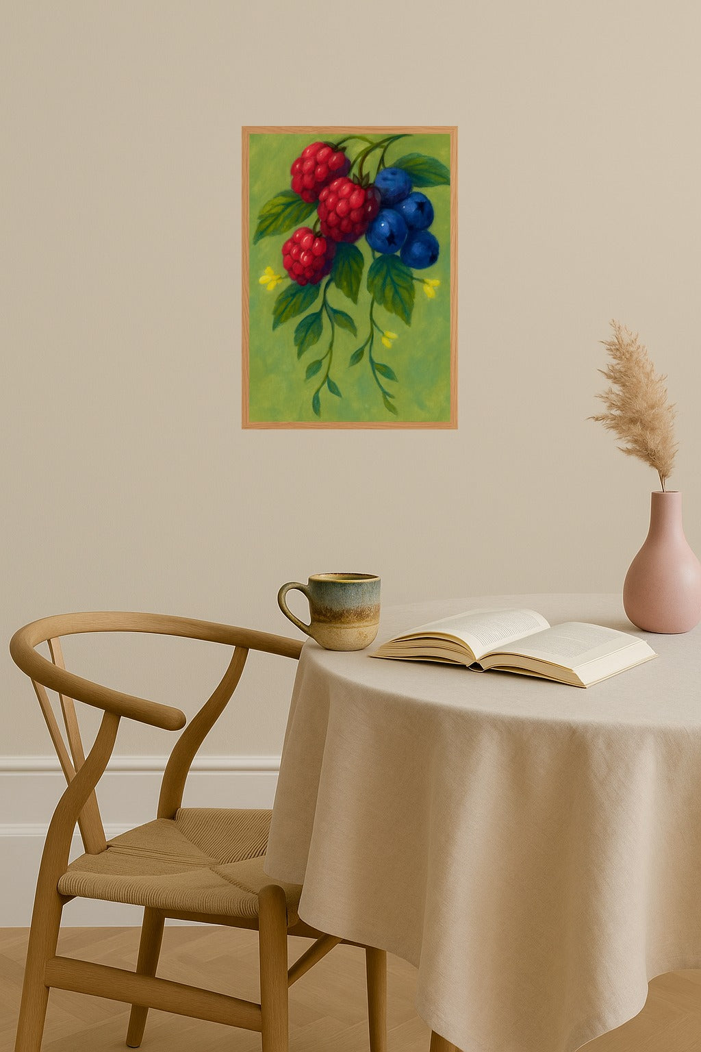 Poster mockup - Single poster in Nordic interior