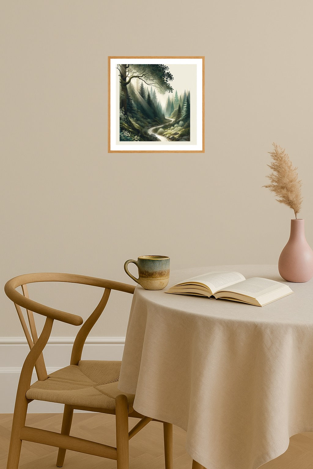 Poster mockup - Single poster in Nordic interior