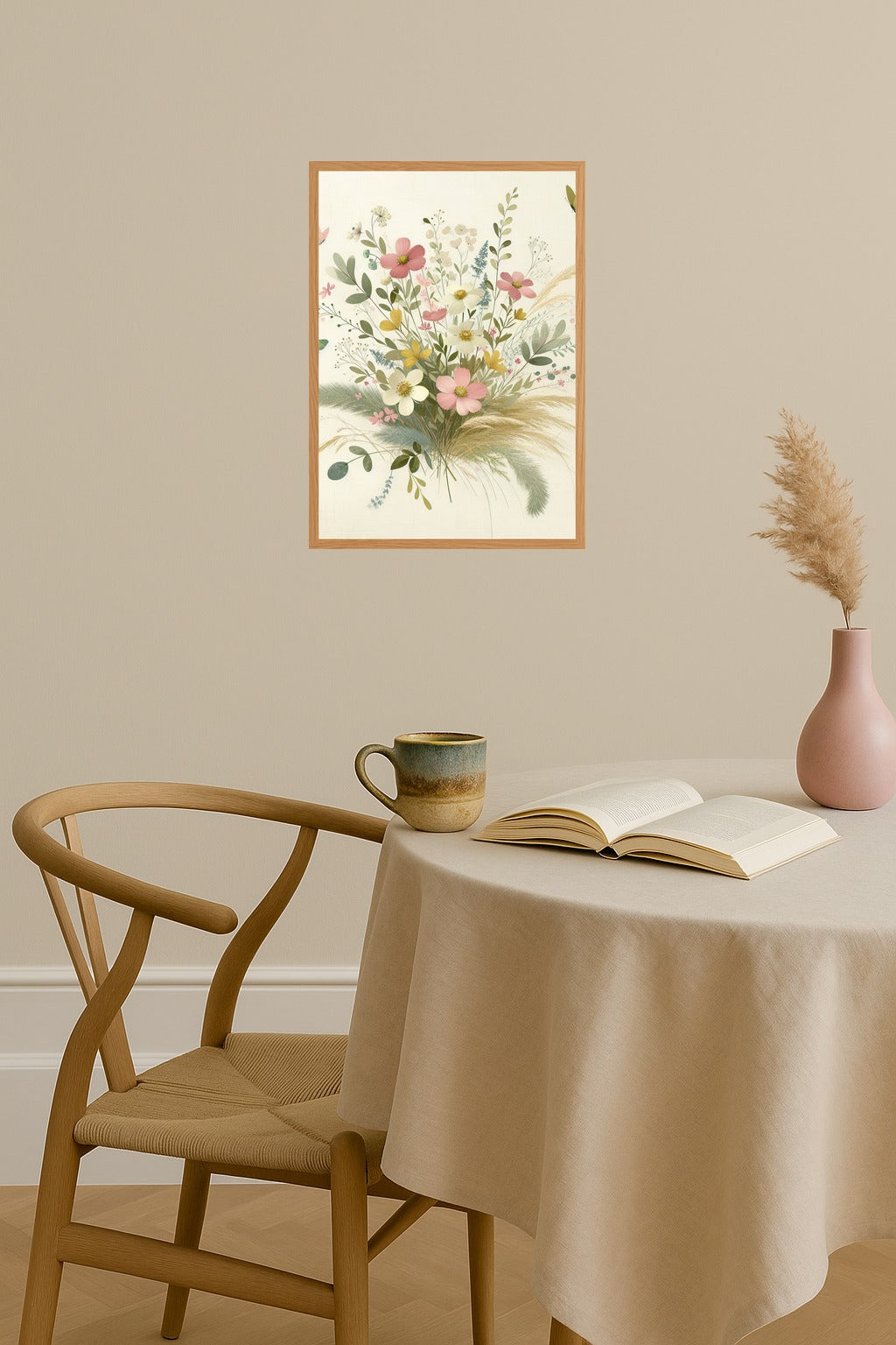 Poster mockup - Single poster in Nordic interior