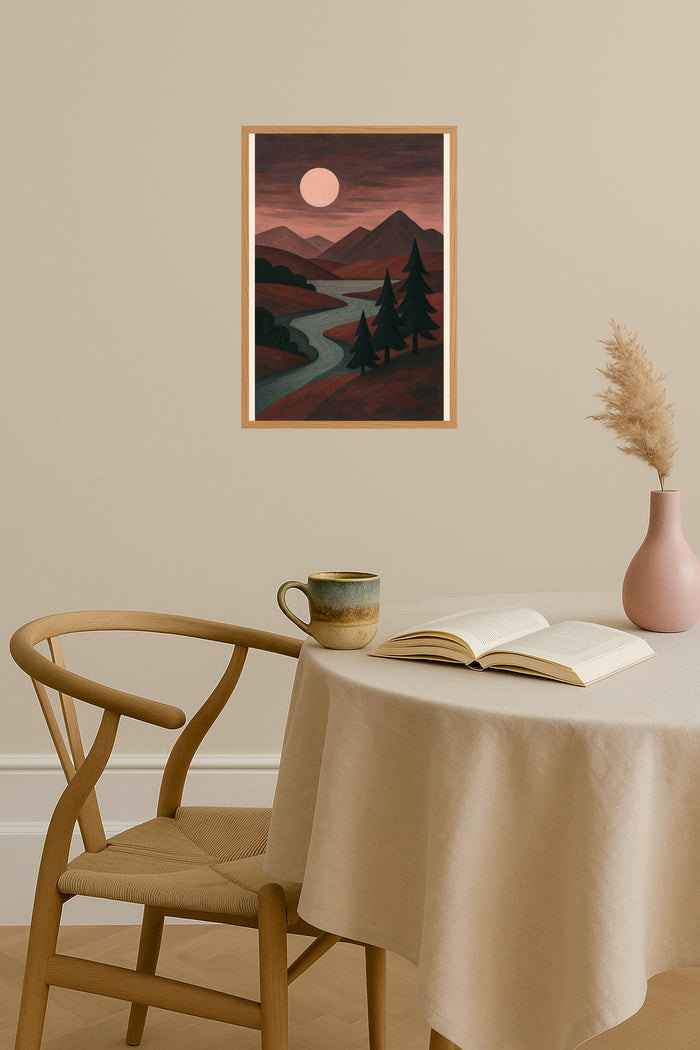 Poster mockup - Single poster in Nordic interior