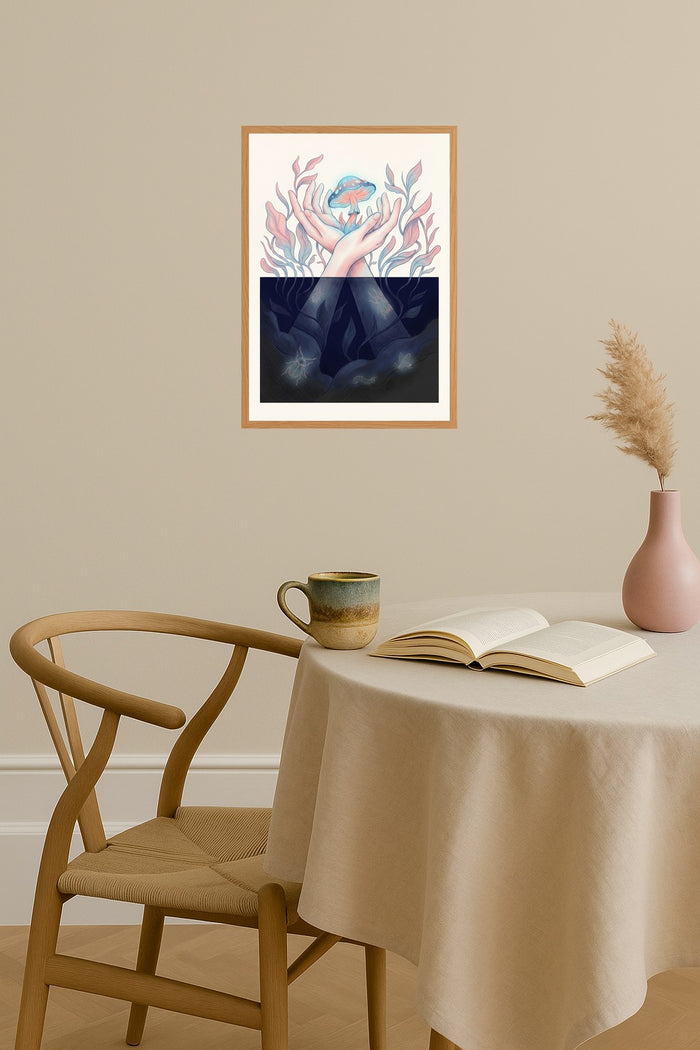 Poster mockup - Single poster in Nordic interior
