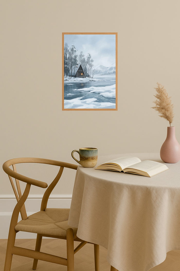 Poster mockup - Single poster in Nordic interior