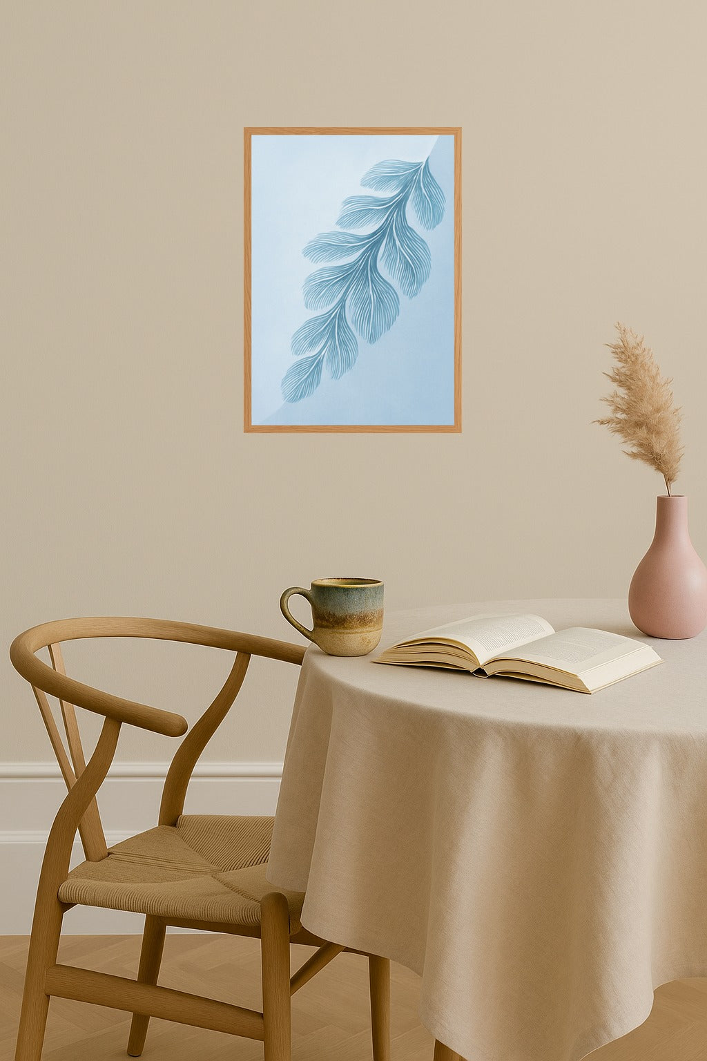 Poster mockup - Single poster in Nordic interior