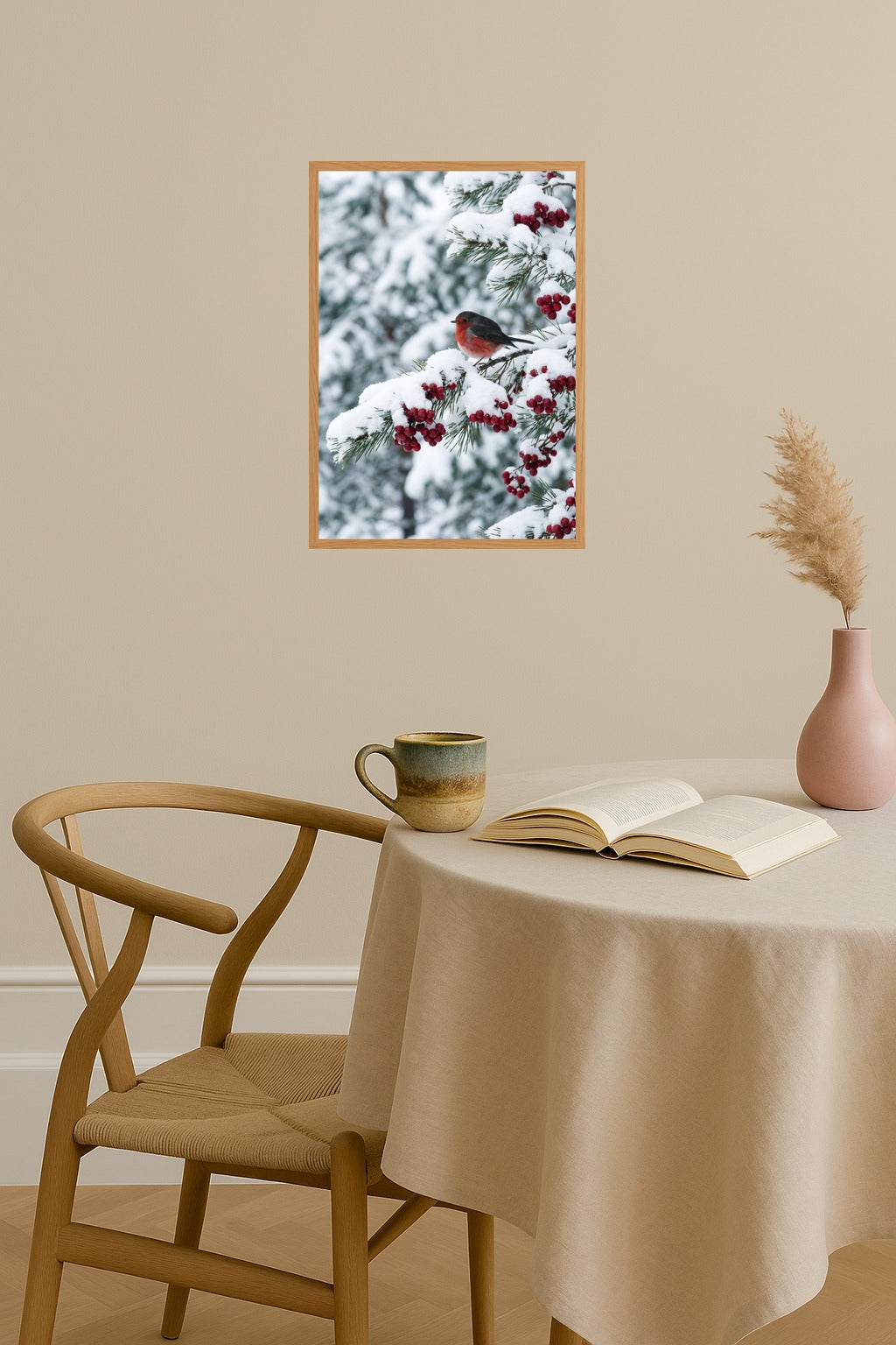 Poster mockup - Single poster in Nordic interior