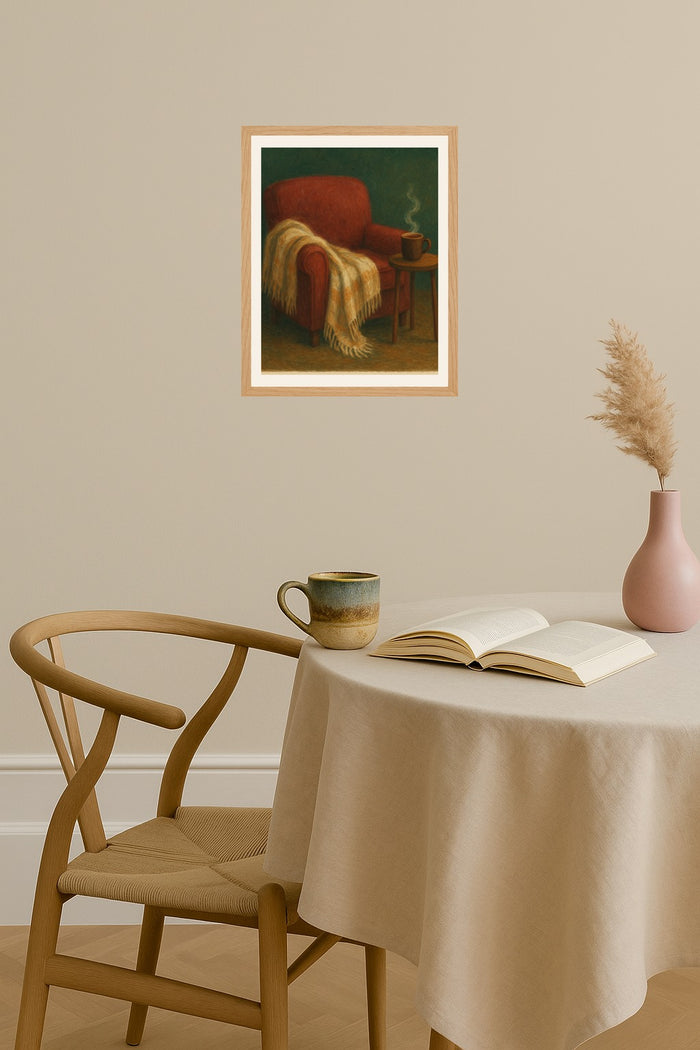 Poster mockup - Single poster in Nordic interior