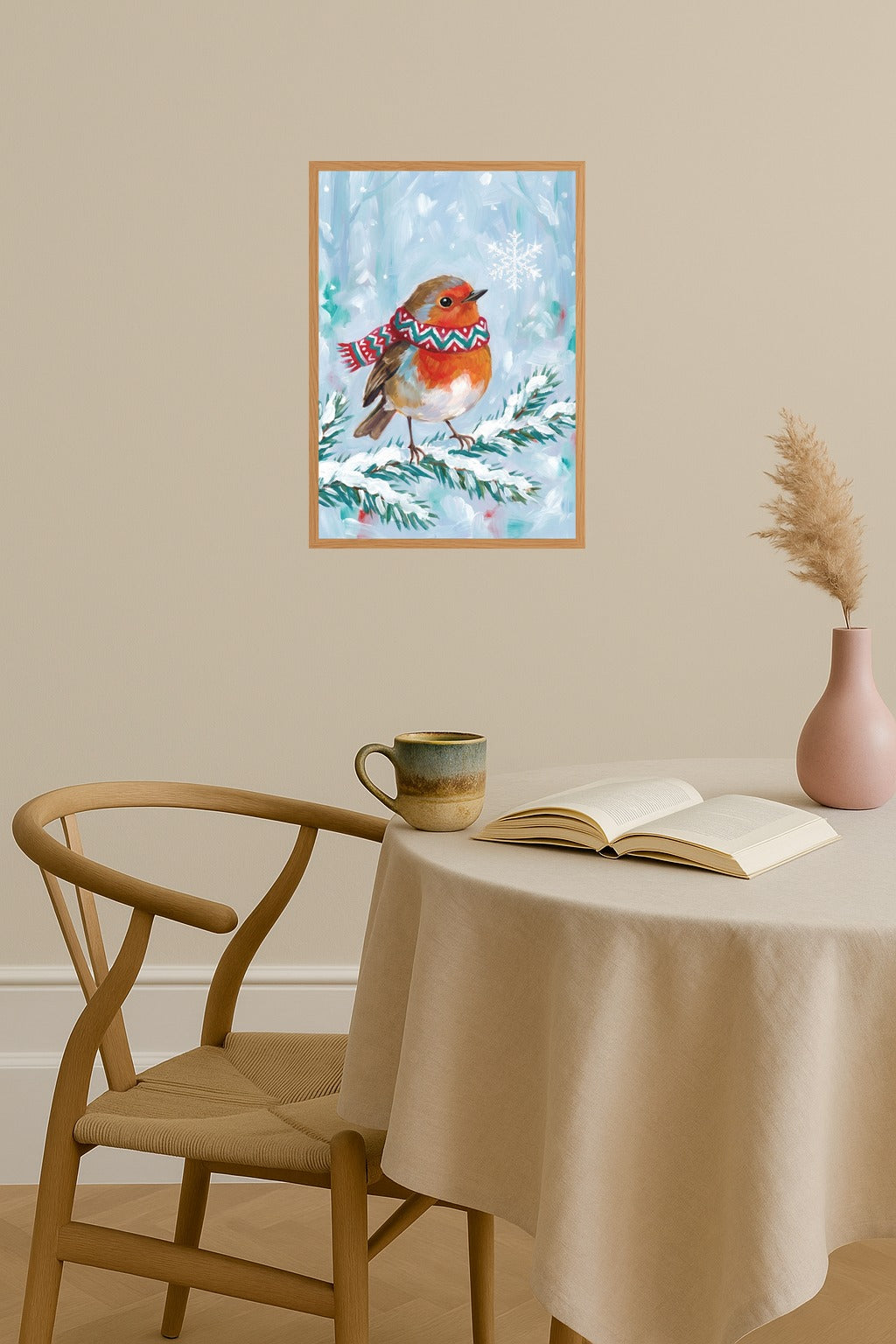 Poster mockup - Single poster in Nordic interior