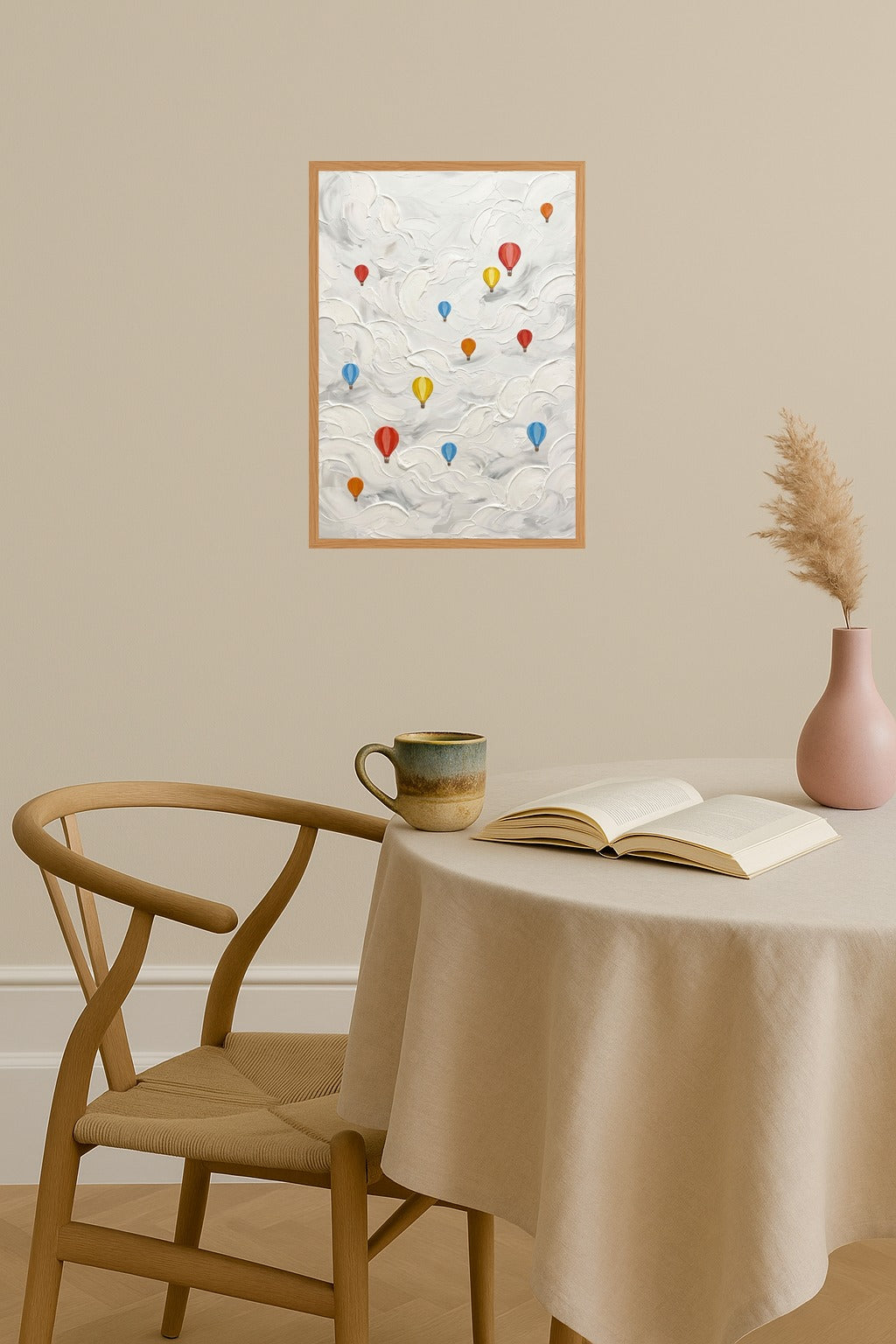 Poster mockup - Single poster in Nordic interior