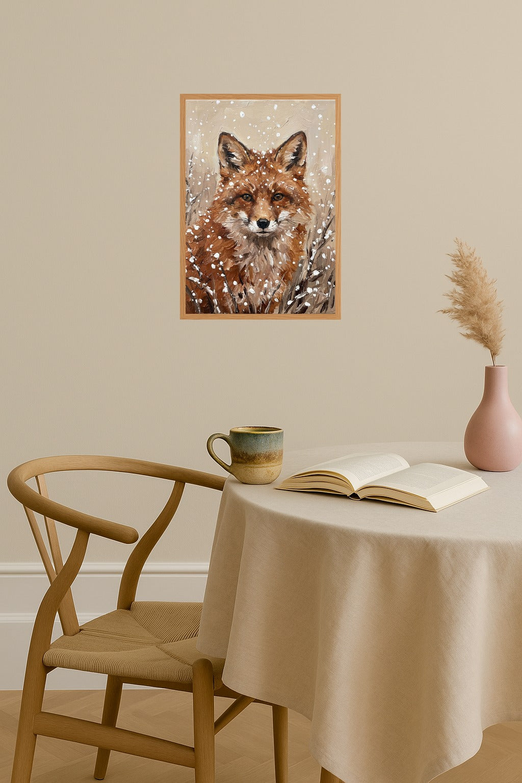 Poster mockup - Single poster in Nordic interior