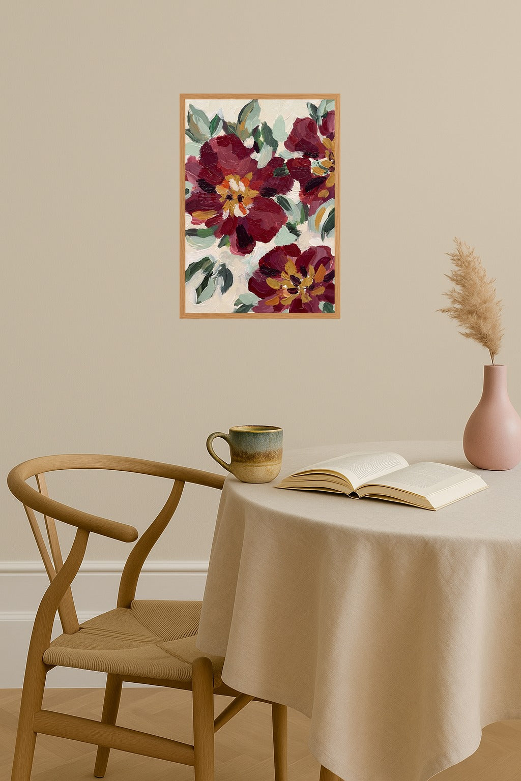 Poster mockup - Single poster in Nordic interior