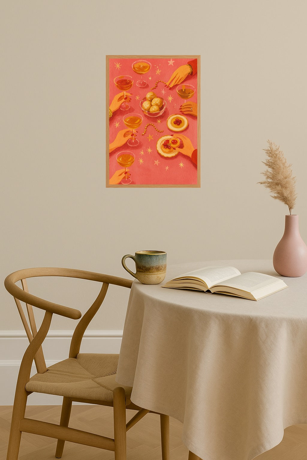 Poster mockup - Single poster in Nordic interior