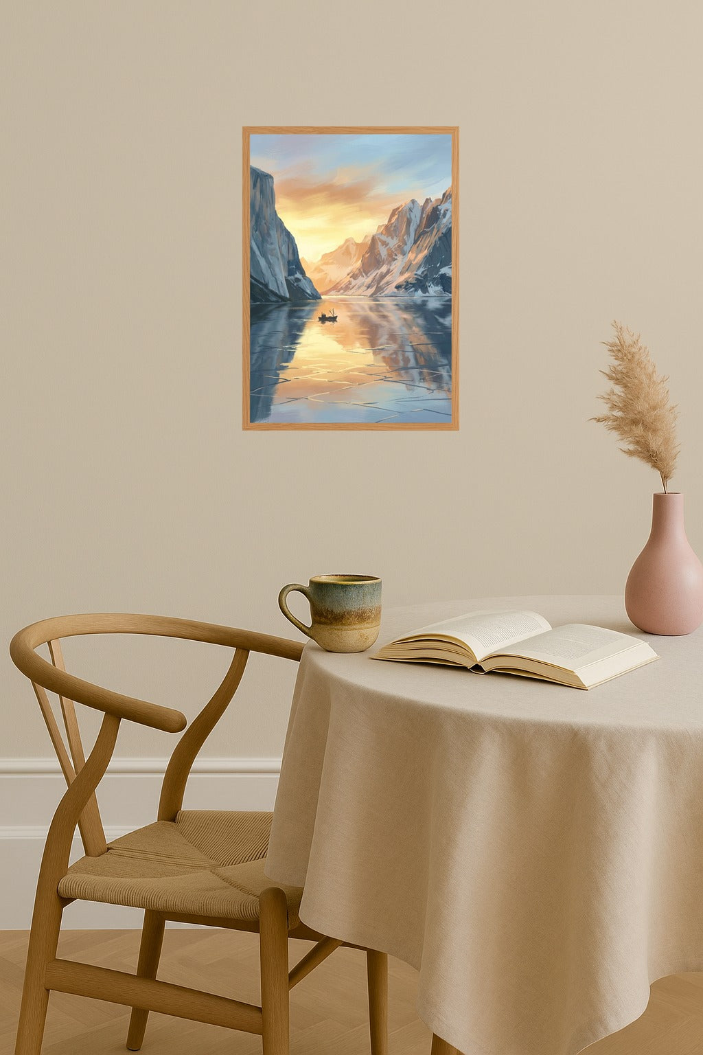 Poster mockup - Single poster in Nordic interior