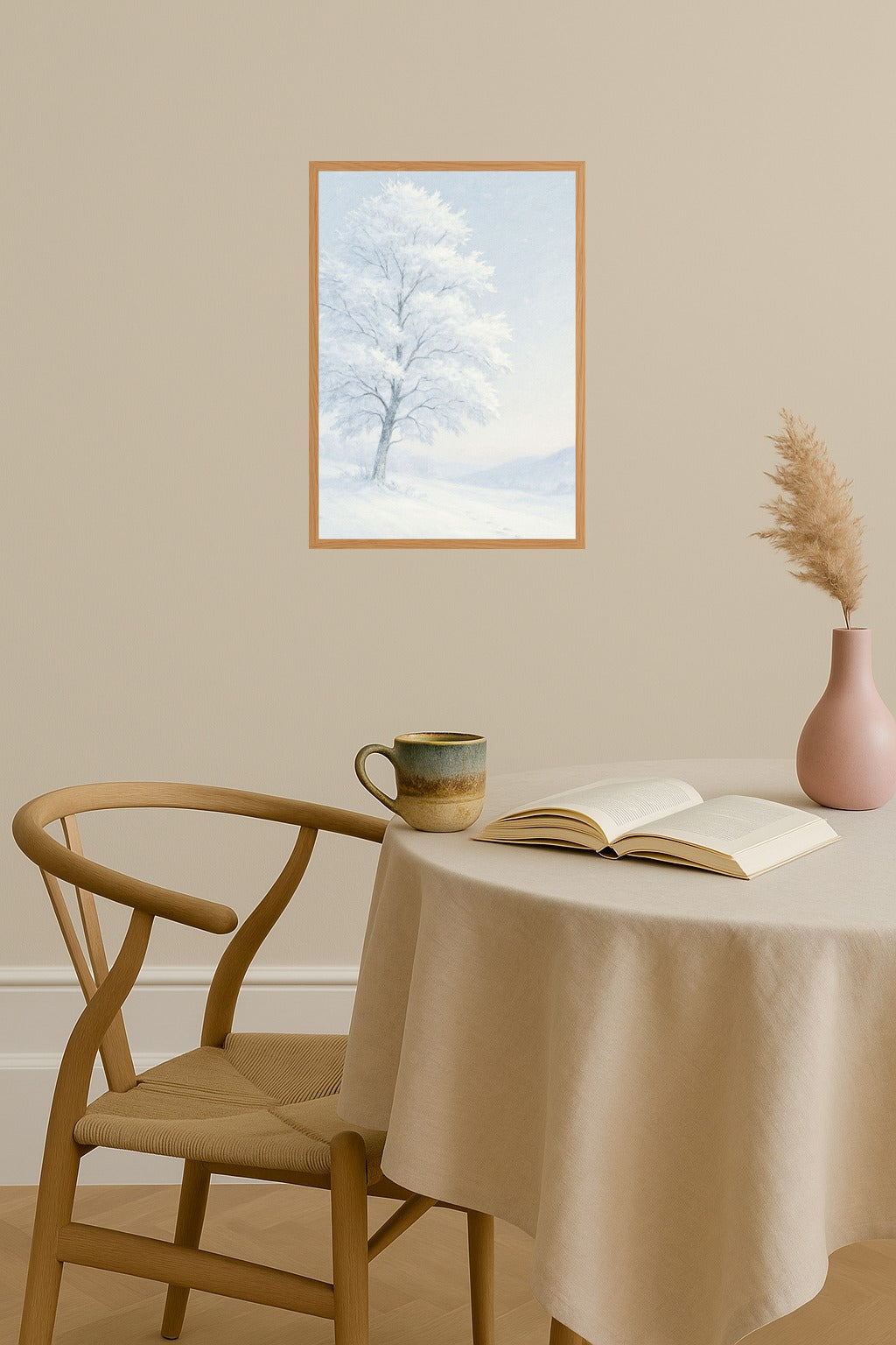 Poster mockup - Single poster in Nordic interior