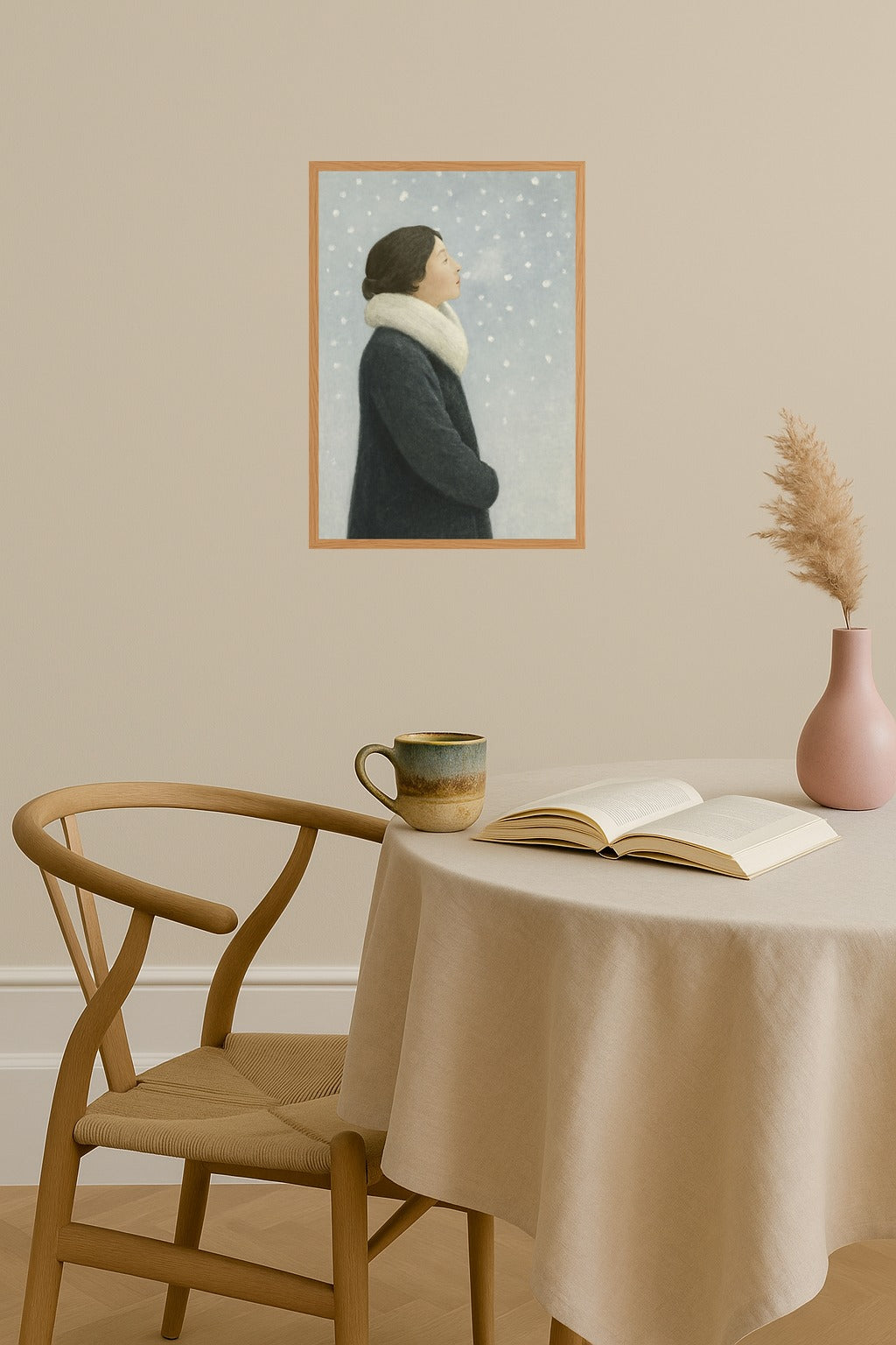 Poster mockup - Single poster in Nordic interior