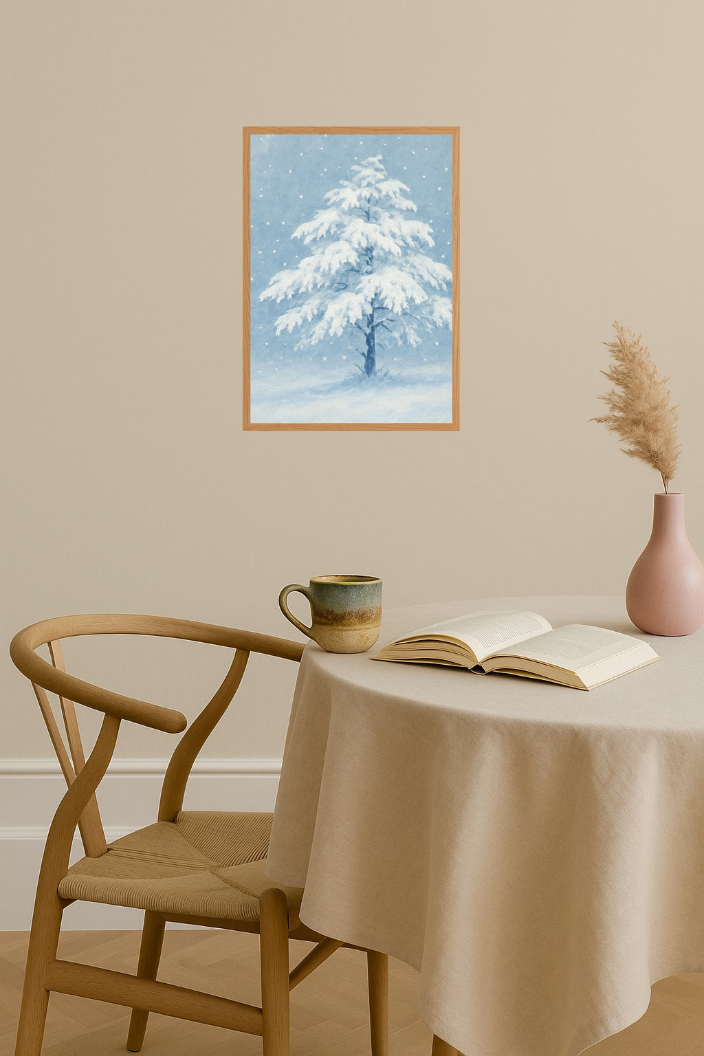 Poster mockup - Single poster in Nordic interior