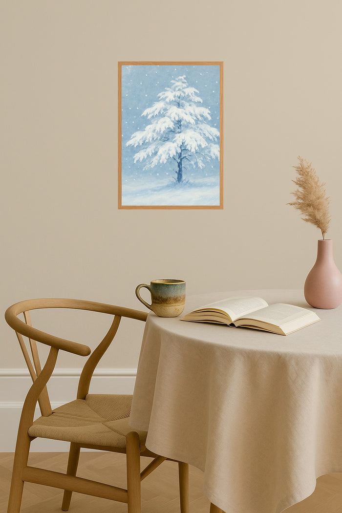 Poster mockup - Single poster in Nordic interior
