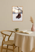Poster mockup - Single poster in Nordic interior