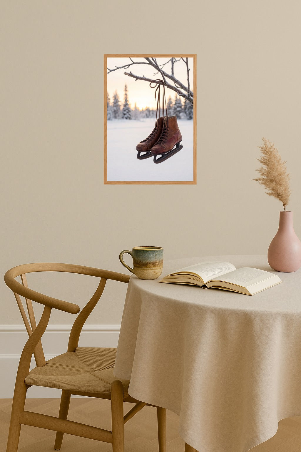 Poster mockup - Single poster in Nordic interior