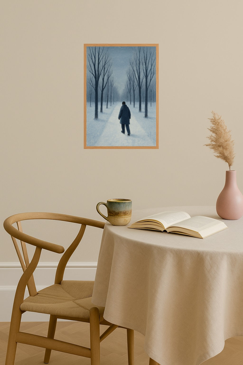 Poster mockup - Single poster in Nordic interior
