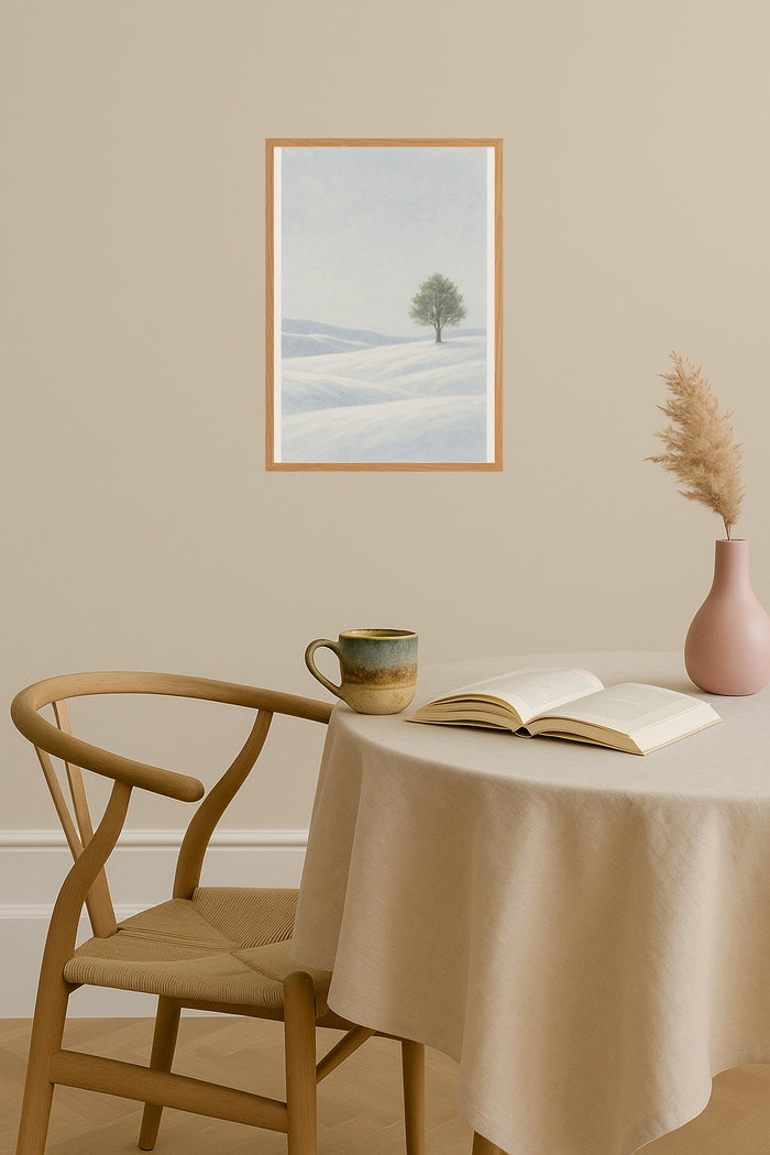 Poster mockup - Single poster in Nordic interior