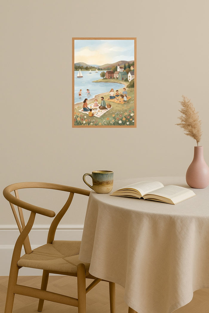 Poster mockup - Single poster in Nordic interior