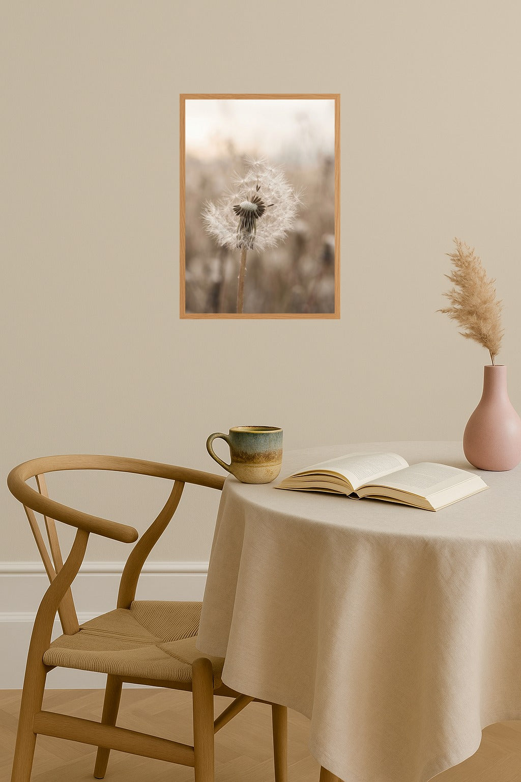 Poster mockup - Single poster in Nordic interior