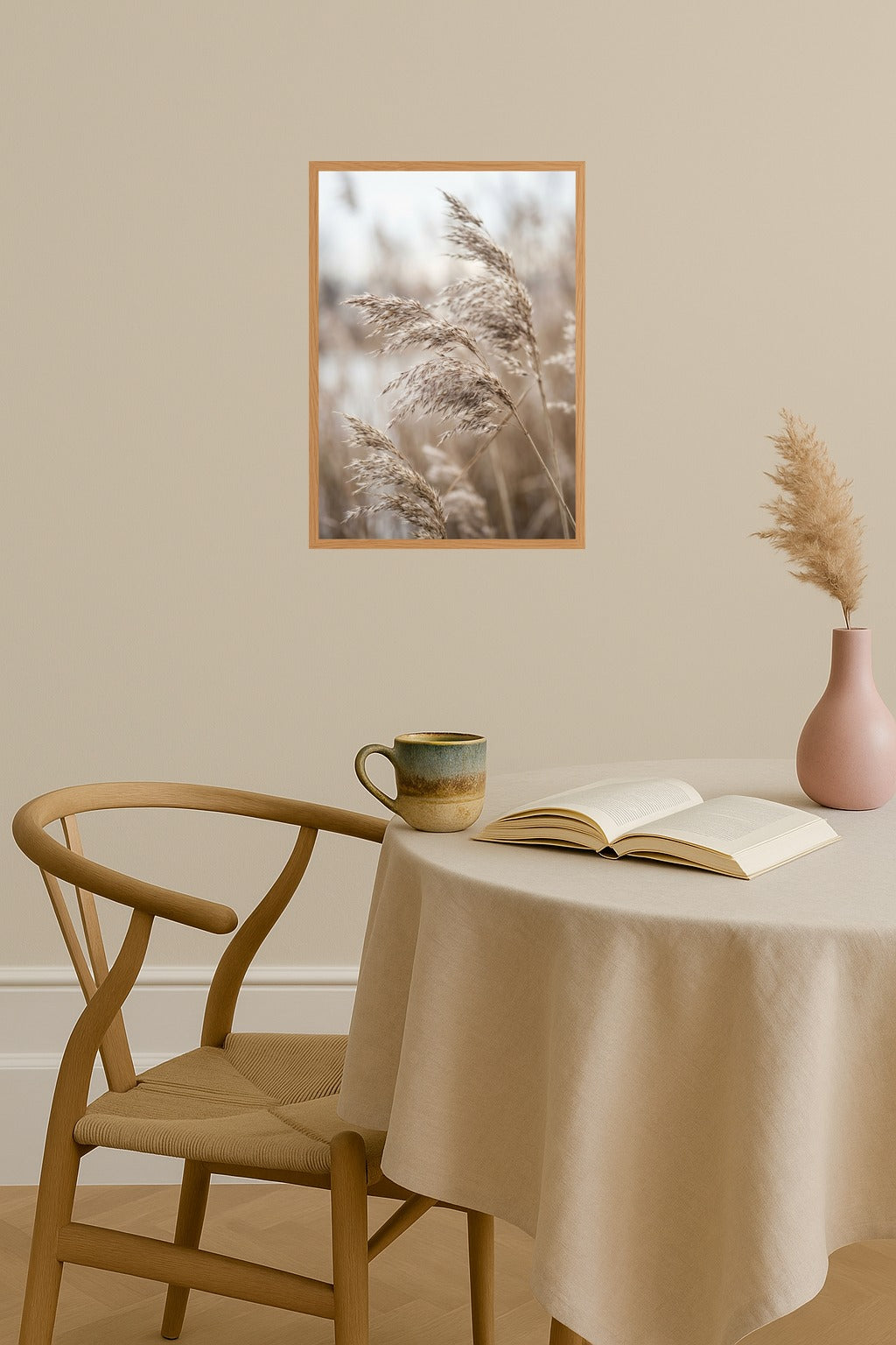 Poster mockup - Single poster in Nordic interior