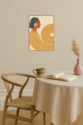 Poster mockup - Single poster in Nordic interior