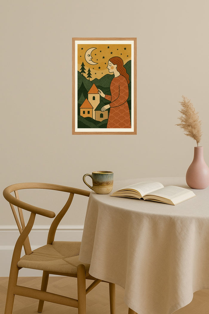Poster mockup - Single poster in Nordic interior
