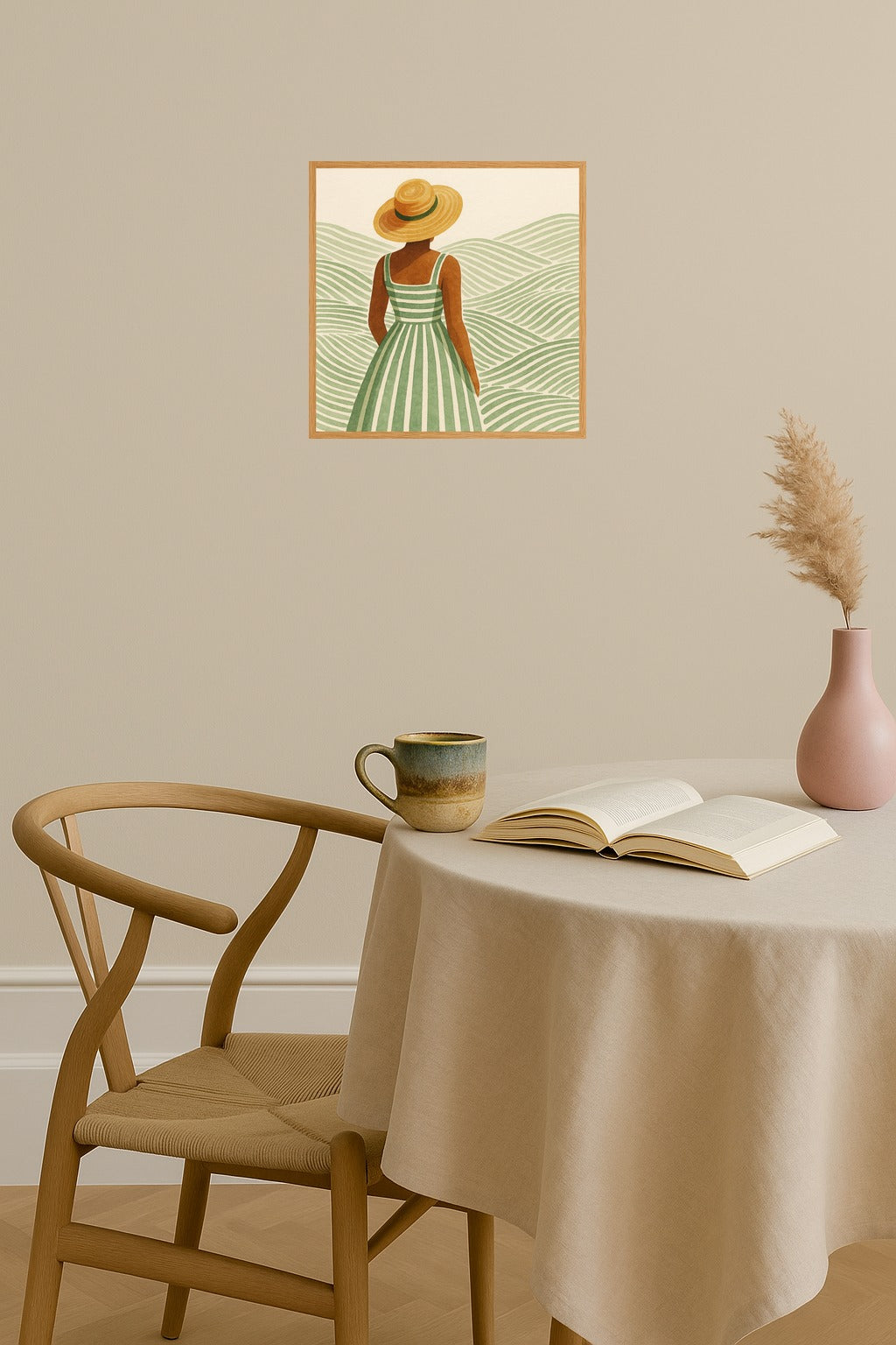 Poster mockup - Single poster in Nordic interior