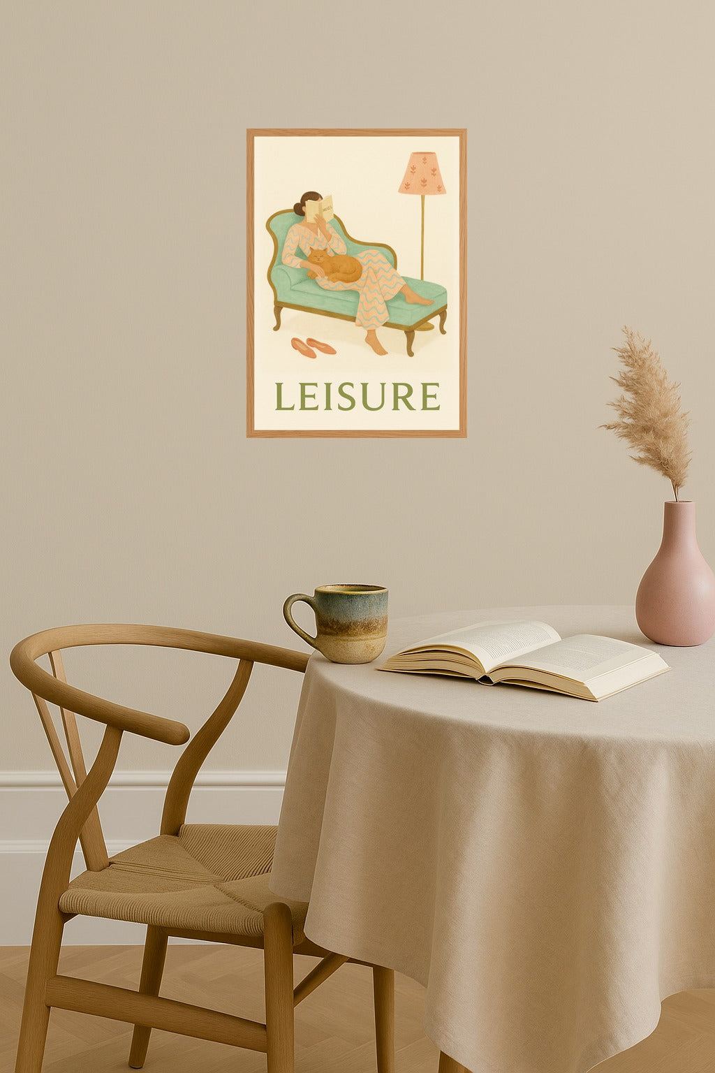 Poster mockup - Single poster in Nordic interior