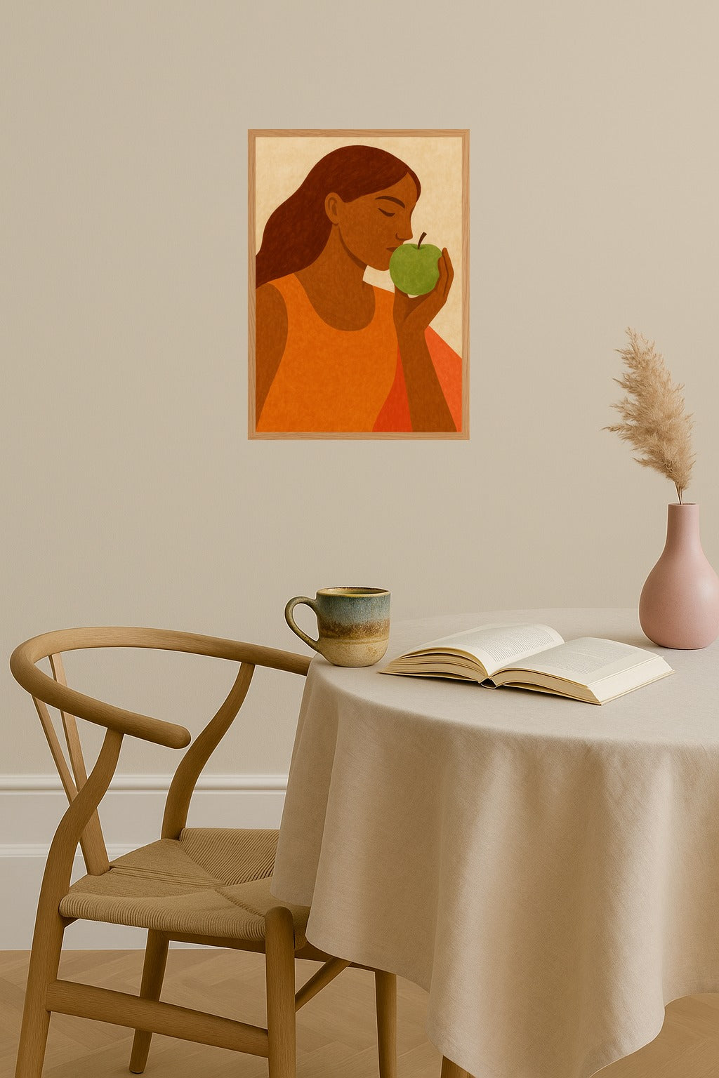 Poster mockup - Single poster in Nordic interior