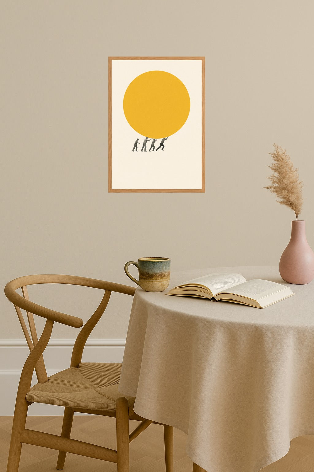 Poster mockup - Single poster in Nordic interior
