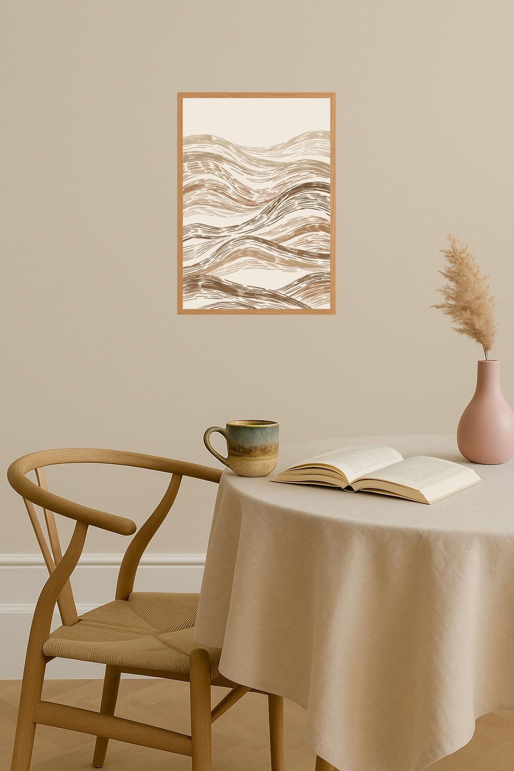 Poster mockup - Single poster in Nordic interior