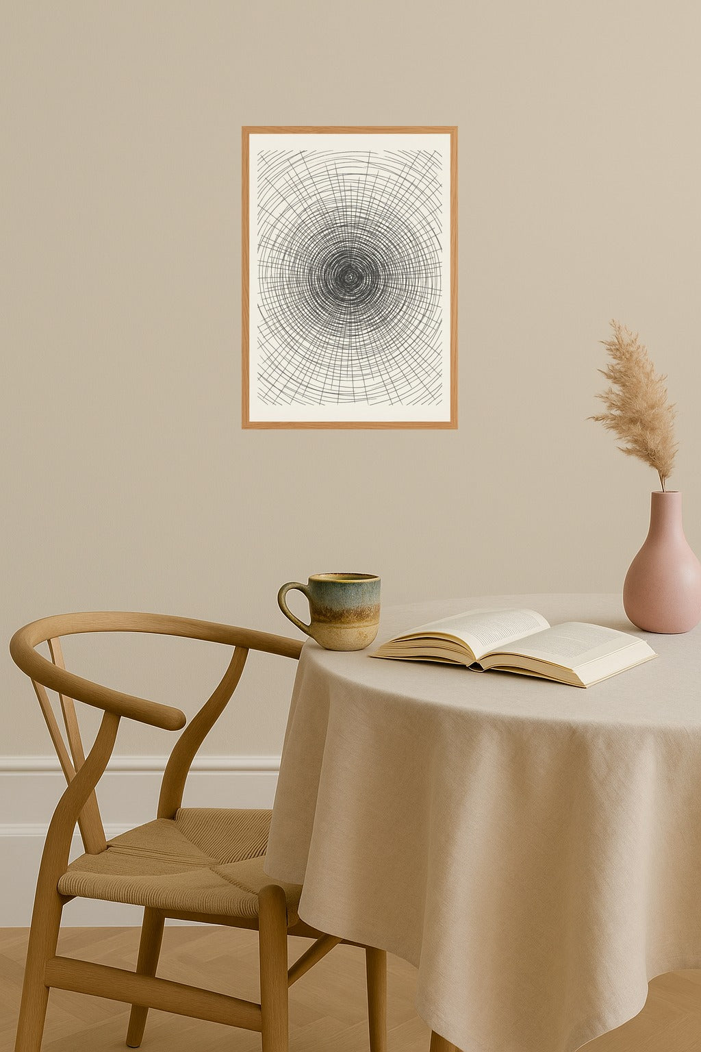 Poster mockup - Single poster in Nordic interior