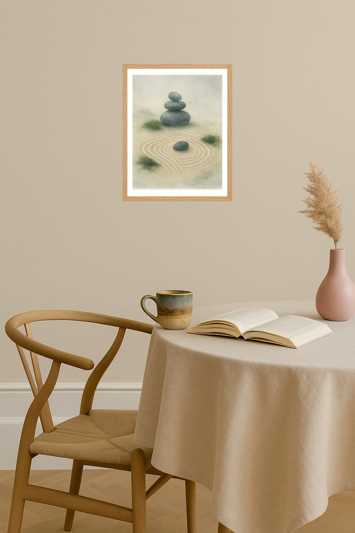 Poster mockup - Single poster in Nordic interior