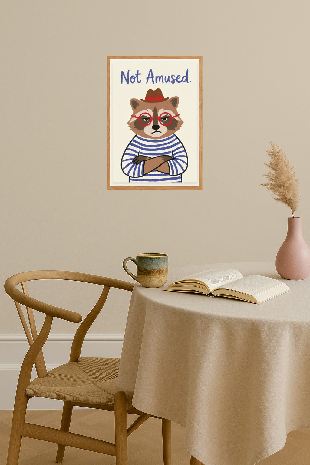 Poster mockup - Single poster in Nordic interior