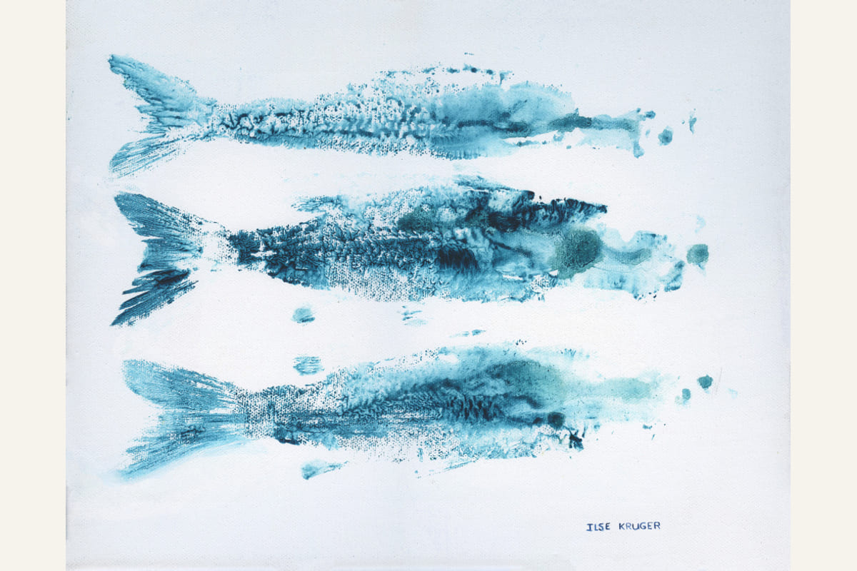 202 3xfish Poster – Poster und Kunstdruck