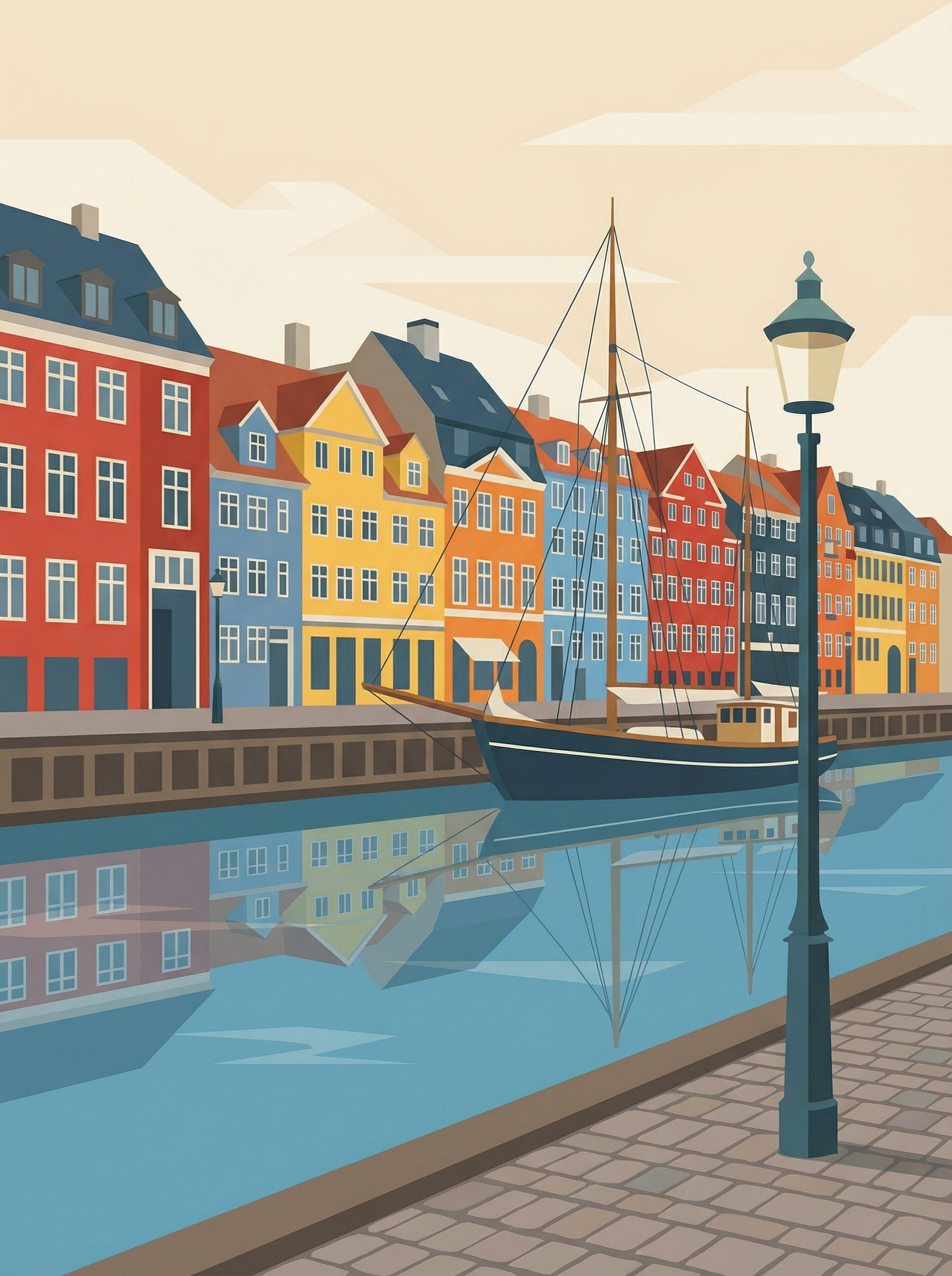 Poster in black frame