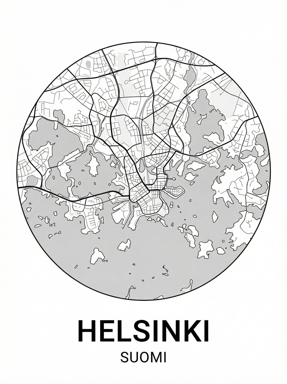 Poster in black frame