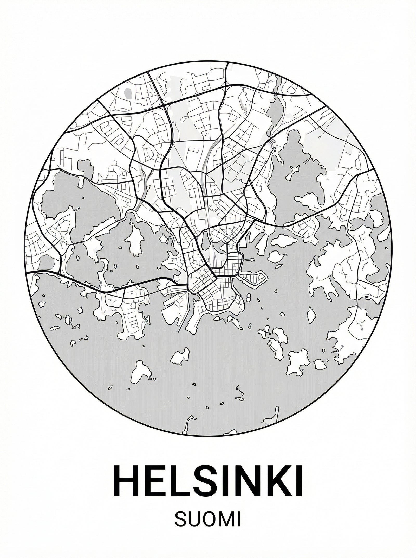 Poster in black frame