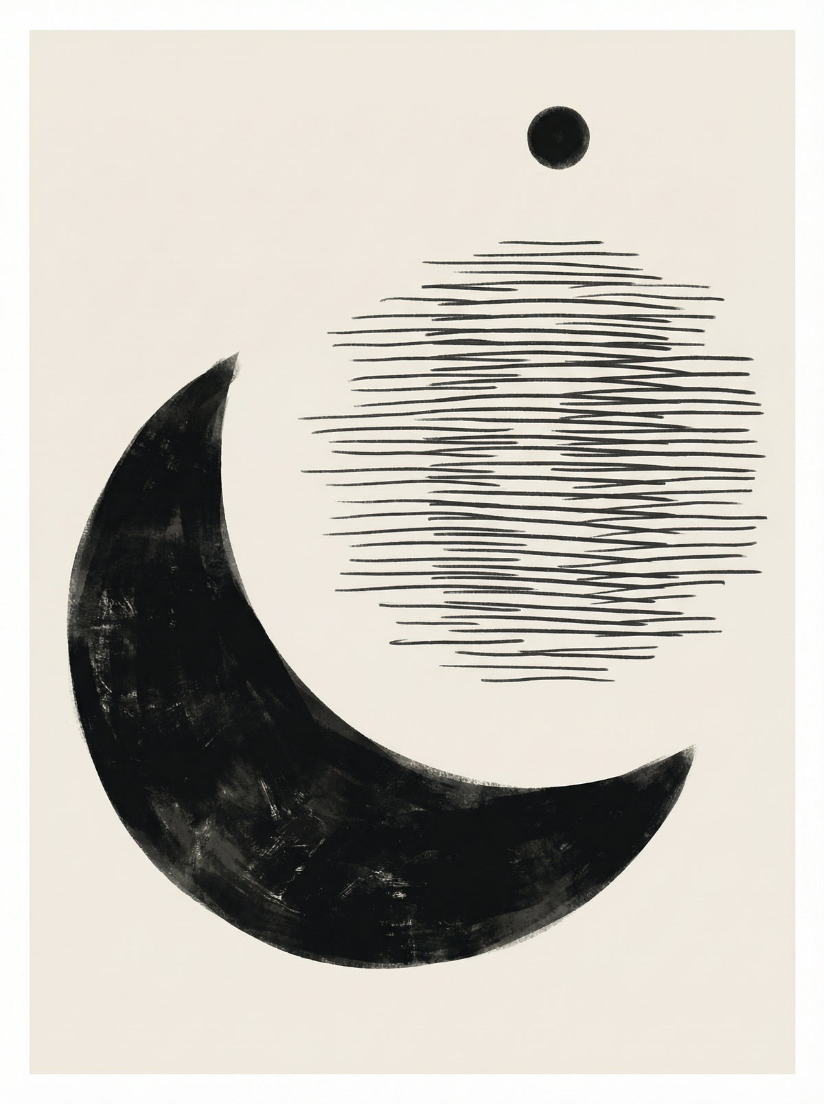 Poster in black frame